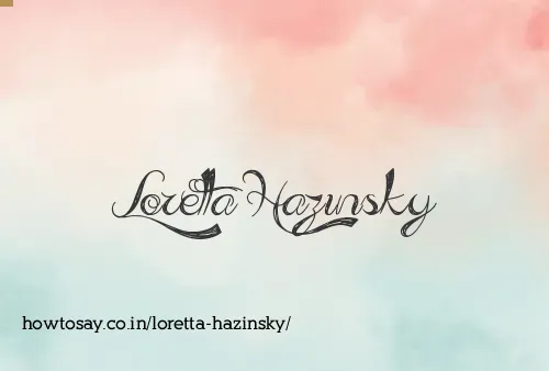 Loretta Hazinsky