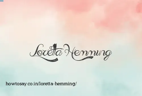 Loretta Hemming