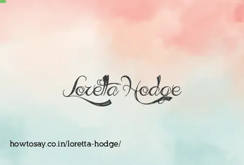 Loretta Hodge