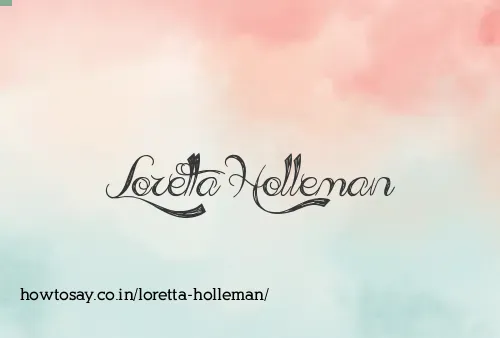 Loretta Holleman