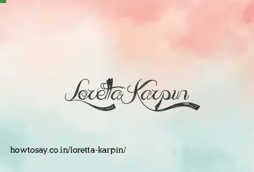 Loretta Karpin