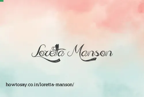 Loretta Manson