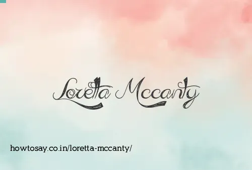 Loretta Mccanty
