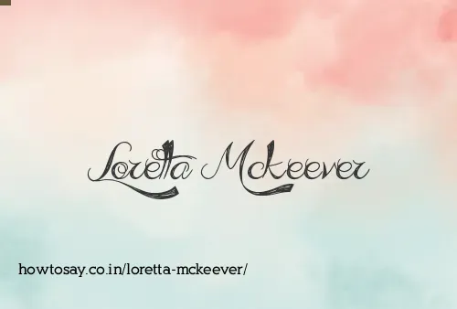 Loretta Mckeever