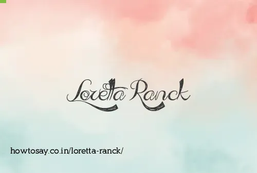 Loretta Ranck