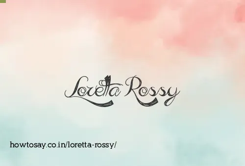 Loretta Rossy