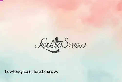 Loretta Snow