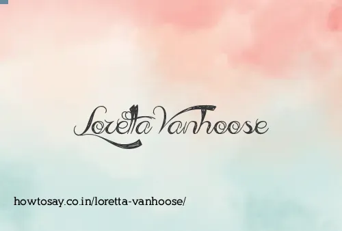 Loretta Vanhoose