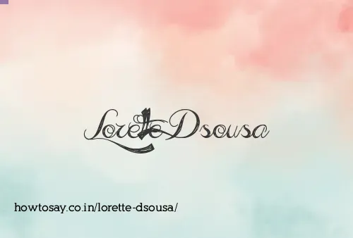Lorette Dsousa