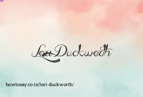 Lori Duckworth