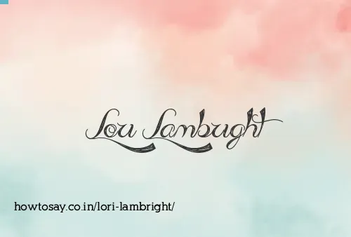Lori Lambright