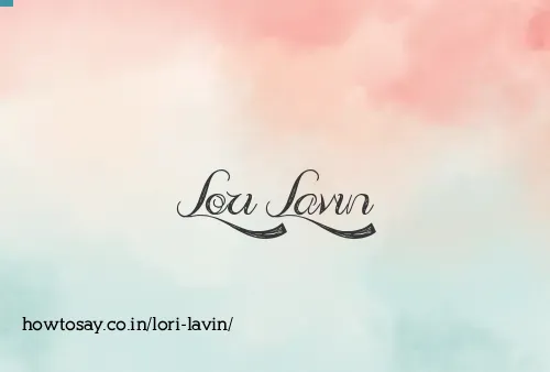Lori Lavin