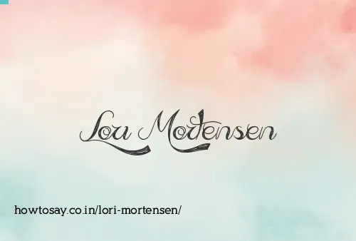 Lori Mortensen
