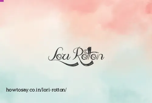 Lori Rotton
