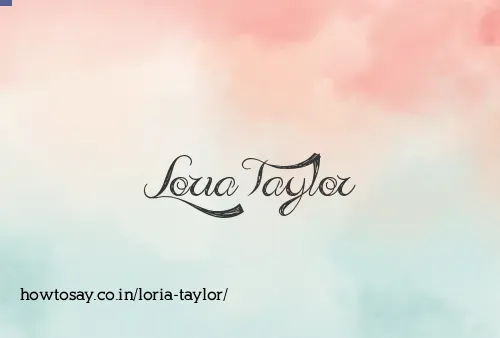 Loria Taylor