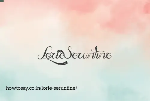 Lorie Seruntine