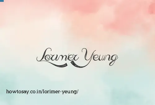 Lorimer Yeung