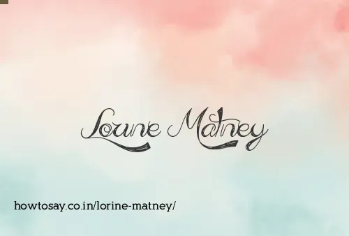 Lorine Matney