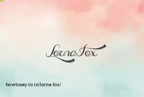 Lorna Fox