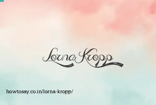 Lorna Kropp
