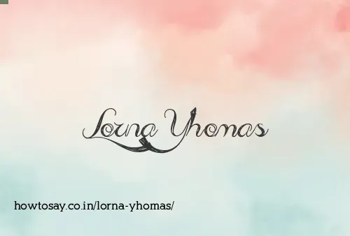 Lorna Yhomas