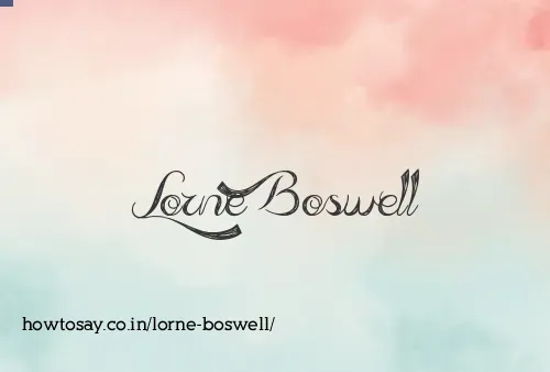 Lorne Boswell