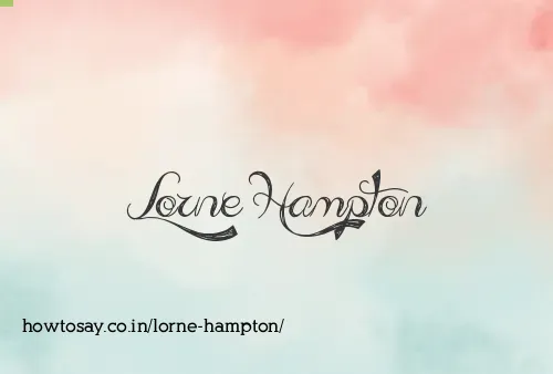 Lorne Hampton