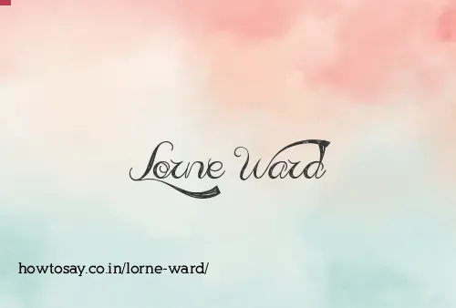 Lorne Ward