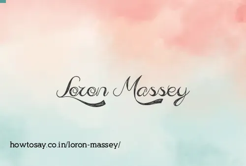 Loron Massey