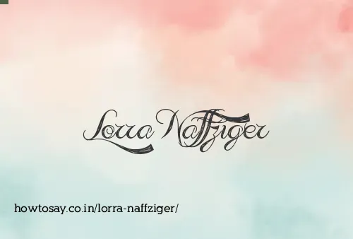Lorra Naffziger
