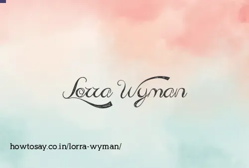 Lorra Wyman
