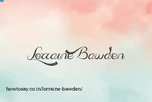 Lorraine Bawden