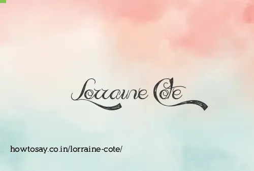 Lorraine Cote