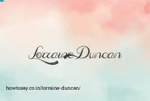 Lorraine Duncan