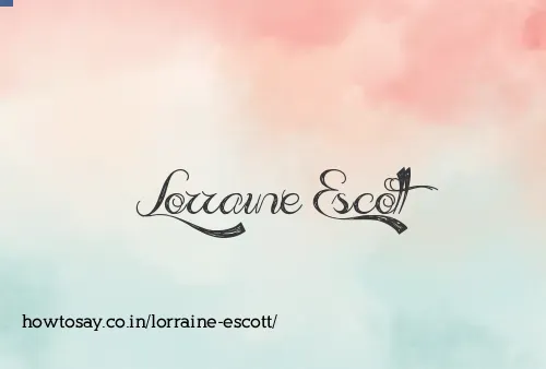 Lorraine Escott