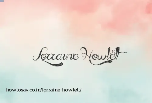 Lorraine Howlett