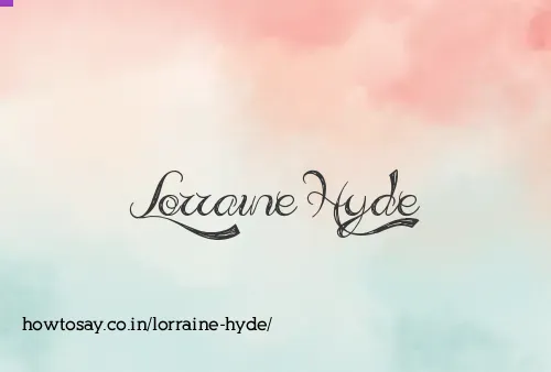 Lorraine Hyde