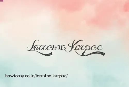 Lorraine Karpac