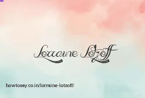 Lorraine Lotzoff
