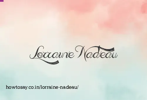 Lorraine Nadeau