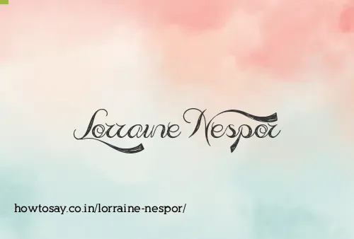 Lorraine Nespor