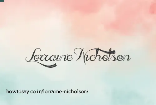 Lorraine Nicholson