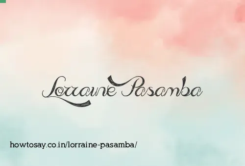 Lorraine Pasamba