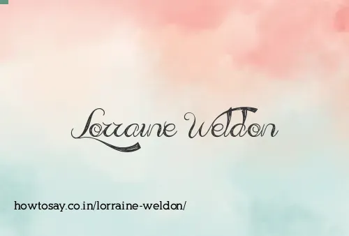Lorraine Weldon