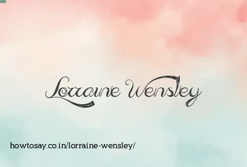 Lorraine Wensley