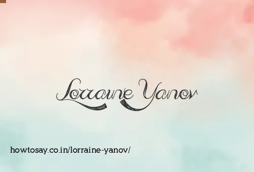 Lorraine Yanov