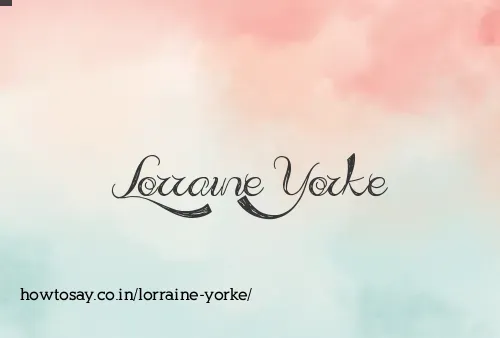 Lorraine Yorke