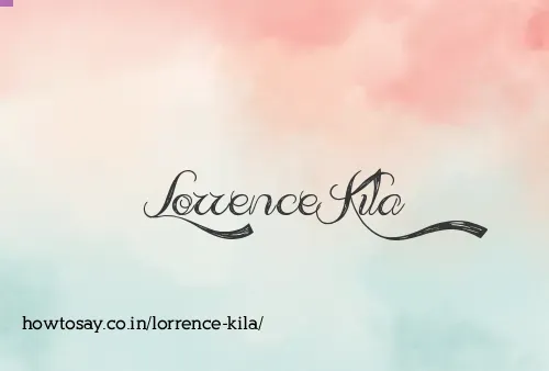 Lorrence Kila