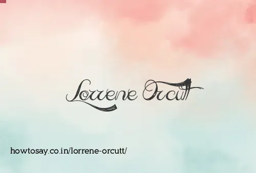 Lorrene Orcutt