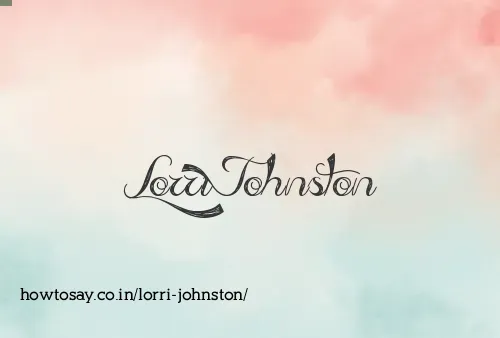 Lorri Johnston